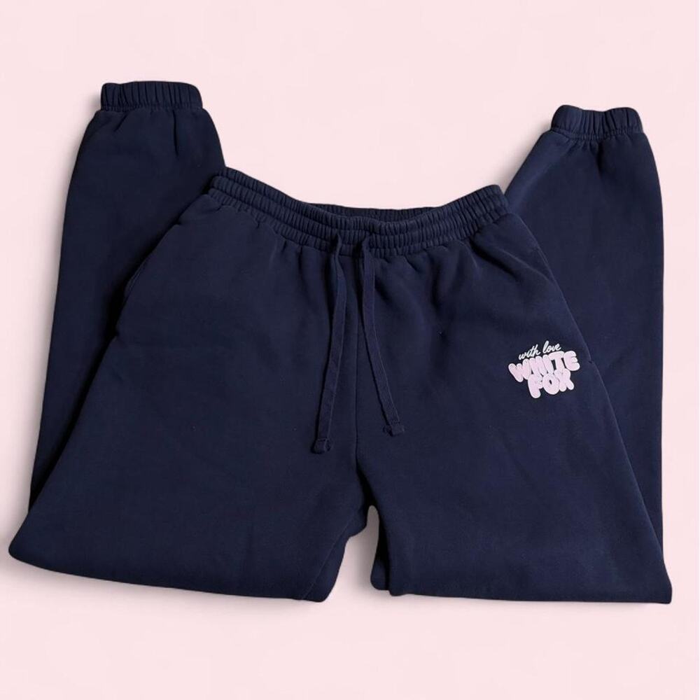 White Fox Boutique Navy Blue Sweatpants